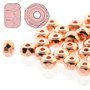 FPMS2300030-CP - 2x3mm - Preciosa Czech - Copper Plate - 100pk - Faceted Micro Spacers