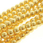 PRL04-70081 - 4mm - Preciosa Czech - Sunglow - Strand (120 beads) - Round Glass Pearl