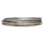 Wire, Zebra Wire™, copper, silver color, round, 16 gauge. Sold per 6-yard coil.