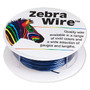 Wire, Zebra Wire™, color-coated copper, sapphire blue, round, 20 gauge. Sold per 15-yard spool.