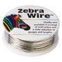 Wire, Zebra Wire™, copper, silver color, round, 20 gauge. Sold per 1/4 pound spool, approximately 27 yards.