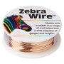 Wire, Zebra Wire™, natural copper, round, 20 gauge. Sold per 1/4 pound spool, approximately 27 yards.