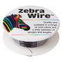 Wire, Zebra Wire™, color-coated copper, midnight blue, round, 26 gauge. Sold per 30-yard spool.