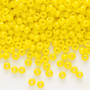 Seed bead, Preciosa Ornela, Czech glass, opaque lemon yellow (83110), #8 rocaille. Sold per 50-gram pkg.