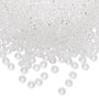 Seed bead, Preciosa Ornela, Czech glass, crystal clear, #8 rocaille. Sold per 500-gram pkg.