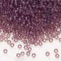 Seed bead, Preciosa Ornela, Czech glass, transparent light amethyst, #8 rocaille. Sold per 500-gram pkg.