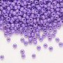 Seed bead, Preciosa Ornela, Czech glass, opaque lilac luster, #8 rocaille. Sold per 500-gram pkg.