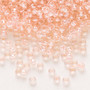 Seed bead, Preciosa Ornela, Czech glass, translucent color-lined pastel pink luster, (382PP), #8 rocaille. Sold per 500-gram pkg.