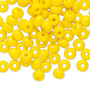 Seed bead, Preciosa Ornela, Czech glass, opaque yellow, #2 rocaille. Sold per 50-gram pkg.