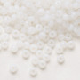 Seed bead, Preciosa Ornela, Czech glass, opaque alabaster, #6 rocaille. Sold per 50-gram pkg.