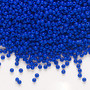 Seed bead, Preciosa Ornela, Czech glass, opaque lapis blue(33060), #11 rocaille. Sold per 50-gram pkg.