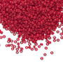 Seed bead, Preciosa Ornela, Czech glass, opaque ruby red (93210), #11 rocaille. Sold per 50-gram pkg.