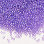 Seed bead, Preciosa Ornela, Czech glass, translucent solgel dyed rainbow violet (41123), #11 rocaille. Sold per 50-gram pkg.