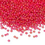 Seed bead, Preciosa Ornela, Czech glass, opaque rainbow red coral (94170), #11 rocaille. Sold per 50-gram pkg.