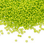 Seed bead, Preciosa Ornela, Czech glass, opaque terra intensive lime green, #11 rocaille. Sold per 50-gram pkg.