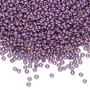 Seed bead, Preciosa Ornela, Czech glass, opaque lilac luster chalkwhite (46025), #11 rocaille. Sold per 50-gram pkg.