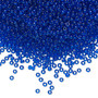 Seed bead, Preciosa Ornela, Czech glass, transparent sapphire blue (60300), #11 rocaille. Sold per 500-gram pkg.