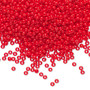Seed bead, Preciosa Ornela, Czech glass, opaque red coral (93170), #11 rocaille. Sold per 500-gram pkg.