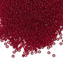 Seed bead, Preciosa Ornela, Czech glass, transparent garnet (90120), #11 rocaille. Sold per 500-gram pkg.