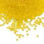 Seed bead, Preciosa Ornela, Czech glass, transparent yellow amber (80010), #11 rocaille. Sold per 500-gram pkg.