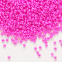 Seed bead, Preciosa Ornela, Czech glass, opaque pink luster, #11 rocaille. Sold per 500-gram pkg.