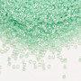 DB1707 - 11/0 - Miyuki Delica - Translucent mint pearl Lined glacier blue  - 50gms - Cylinder Seed Beads
