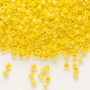 DB1592 - 11/0 - Miyuki Delica - Opaque Matte Rainbow Canary - 50gms - Cylinder Seed Beads