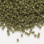 DB2357 - 11/0 - Miyuki Delica - Duracoat® opaque olive - 7.5gms - Cylinder Seed Beads