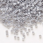 DB1570 - 11/0 - Miyuki Delica - Opaque Luster Ghost Gray - 7.5gms - Cylinder Seed Beads