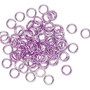 Jump ring, anodized aluminum, light purple, 5mm round, 3.4mm inside diameter, 20 gauge. Sold per pkg of 100.