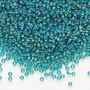 11-2458 - 11/0 - Miyuki - Translucent Rainbow teal - 25gms - Glass Round Seed Bead