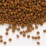 8-1687 - 8/0 - Miyuki - Opaque Matte Outside Dyed Sienna - 50gms - Glass Round Seed Bead