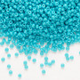 11-1686 - 11/0 - Miyuki - Opaque Matte Outside Dyed Turquoise Blue - 25gms - Glass Round Seed Bead