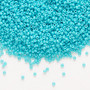 15-1686 - 15/0 - Miyuki - Opaque Matte Outside Dyed Turquoise Blue - 35gms - Glass Round Seed Beads
