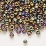 6-188 - 6/0 - Miyuki - Opaque Nickel Plated Iris Golden - 25gms - Glass Round Seed Bead