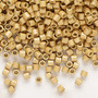 DBL-1852 - 8/0 - Miyuki - Op Matte Galv Gold - 7.5gms (approx 220 Beads) - Glass Delica Beads - Cylinder