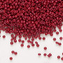 11-1464 - 11/0 - Miyuki - Opaque Outside Dyed Maroon - 25gms - Glass Round Seed Bead