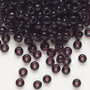 6-2402 - 6/0 - Miyuki - Transparent Extra Dark Smoky Amethyst - 25gms - Glass Round Seed Bead