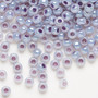6-525 - 6/0 - Miyuki - Opaque Inside Dyed Purple Luster Alabaster - 25gms - Glass Round Seed Bead