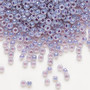 8-525 - 8/0 - Miyuki - Opaque Inside Dyed Purple Luster Alabaster - 50gms - Glass Round Seed Bead