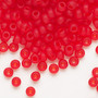 6-140F - 6/0 - Miyuki - Translucent Matte Red Orange - 25gms - Glass Round Seed Bead