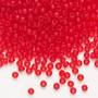 8-140F - 8/0 - Miyuki - Translucent Matte Red Orange - 50gms - Glass Round Seed Bead