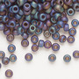 6-135FR - 6/0 - Miyuki - Translucent Matte Rainbow Root Beer - 25gms - Glass Round Seed Bead