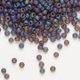 8-135FR - 8/0 - Miyuki - Translucent Matte Rainbow Root Beer - 50gms - Glass Round Seed Bead