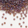 8-134FR - 8/0 - Miyuki - Translucent Matte Rainbow Dark Topaz - 50gms - Glass Round Seed Bead