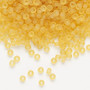 8-132F - 8/0 - Miyuki - Translucent Matte Light Topaz - 50gms - Glass Round Seed Bead