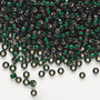 8-27 - 8/0 - Miyuki - Transparent Silver Lined Emerald - 50gms - Glass Round Seed Bead