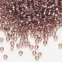 8-12 - 8/0 - Miyuki - Transparent Silver Lined Smoky Amethyst - 50gms - Glass Round Seed Bead