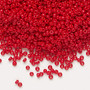 11-1684 - 11/0 - Miyuki - Opaque Semi Matte Outside Dyed Bright Red - 25gms - Glass Round Seed Bead