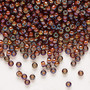 8-3761 - 8/0 - Miyuki - Translucent white Lined Luster Dark Topaz - 50gms - Glass Round Seed Bead